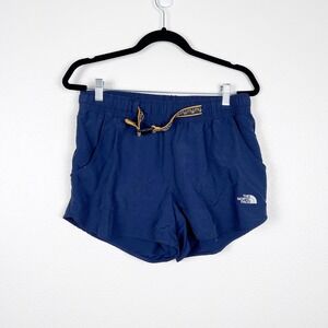 The North Face Women's Belted Shorts Blue Sz M